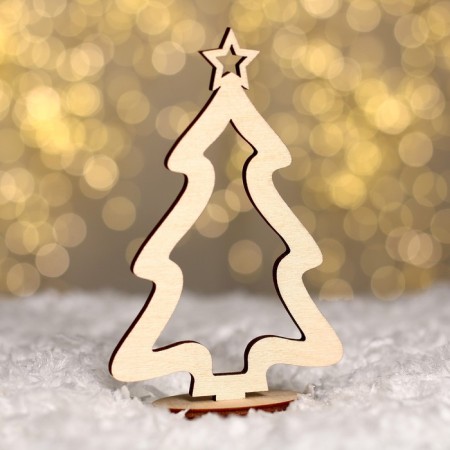 Model made of wood "Christmas tree team # 1"-2