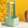 Kashpo - wooden box "Provence" 13.5x13.5x30 cm olive