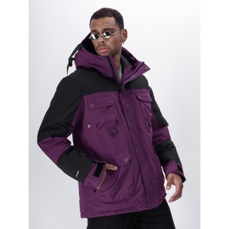 Ski jacket men, size 50, purple color-19