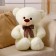 Soft toy "Bear", 40 cm, white color
