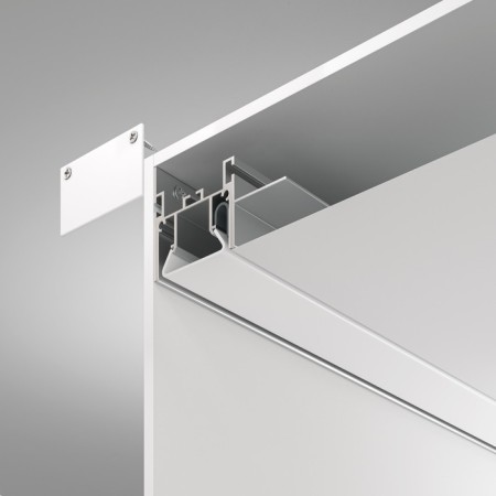 Aluminum profile for stretch ceiling LED Strip Alm013S-2M, 200x5.19x3.52 cm, silver color-3