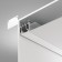 Aluminum profile for stretch ceiling LED Strip Alm013S-2M, 200x5.19x3.52 cm, silver color
