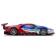 Racing machine BBURAGO 2017 Ford GT, DIE-CAST, 1:32, red-blue color