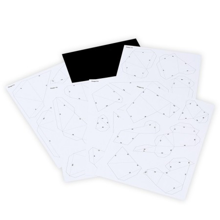 Polygonal masks "wise panda"-3