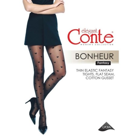 Women's tights Fantasy Bonheur, size 5, color Nero-4