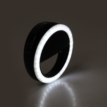 LED ring lamp for Luazon AKS-03, from batteries, 3 modes, black-1
