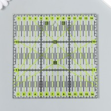 Patchwark ruler plastic 15x15x0.3 cm