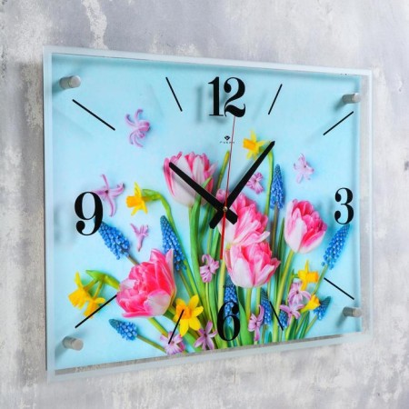 Carty watch wall-mounted "bouquet" 40x56 cm, smooth move-1