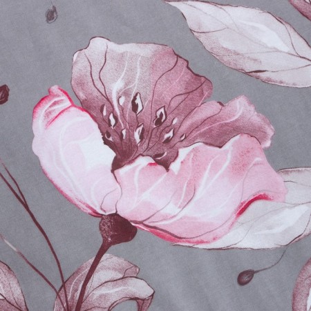 Lovelife Pink Flowers: Crystick 180x217cm+pillowcase 70x70cm-2pcs, Poplin125 g/m²-4