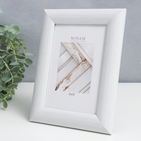 Photo frame Plastic "Mira" 10x15 cm 647261-4, white (plastic screen)-1