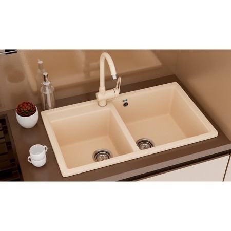 Kitchen mixer Ulgran U006-344, ultra-black color-1