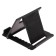 Luazon phone stand, folding, adjustable height, black