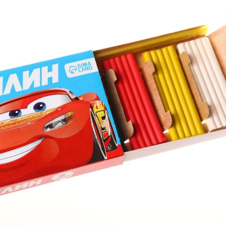 Plasticine 6 colors 90 g, cars-4