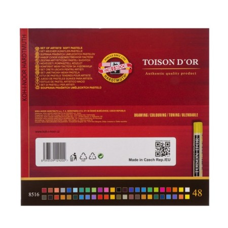 Pastel dry art 48 colors, Koh-I-Noor Toison D`or 8516/48-4