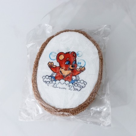 Body washcloth "Mishutka", 11 × 14 cm, color mix-5