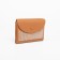Women's wallet on the button, brown color