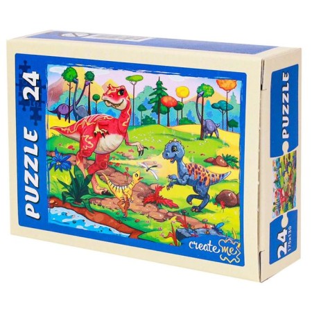 Puzzles "Dinosaurs", 24 elements, mix-4
