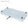 Electric tile Luazon LHP-003, 2 burners, 2000 watts, heater spiral, white