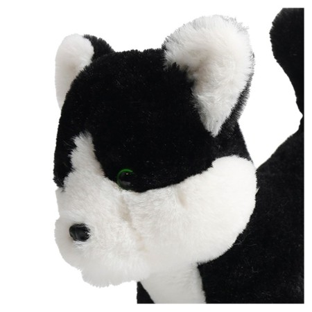 Soft toy "Black and white kitten", 27 cm-1