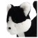 Soft toy "Black and white kitten", 27 cm