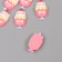 Decor for creativity plastic "Cat in glass" set 6 pcs 2.5x1.8x1 cm
