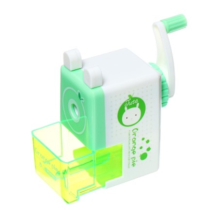 Mechanical grinding grinder with a classic container green-5