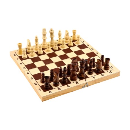 Chess figures, wood, king H-8 cm, pawn H-4 cm-3