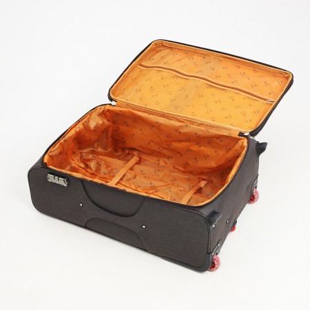 Big suitcase 28 ", a lightning department, code castle, 3 wheels, 2 outer pockets, brown color-8