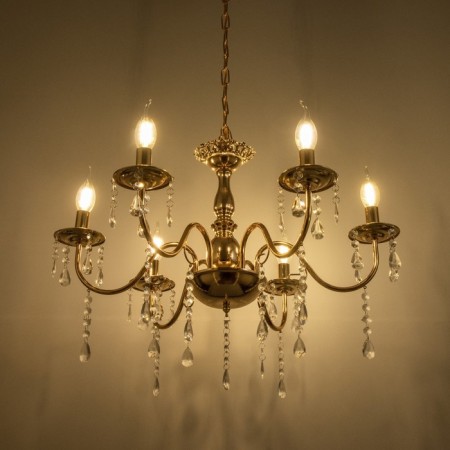Maldiva chandelier 6he14 40W gold 62x62x32-82cm Bayerlux-3