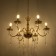 Maldiva chandelier 6he14 40W gold 62x62x32-82cm Bayerlux