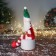 Soft toy "Santa Claus in a radiant suit with buttons" 47x19 cm, red-green