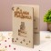 Wooden postcard "Happy Birthday!" cake