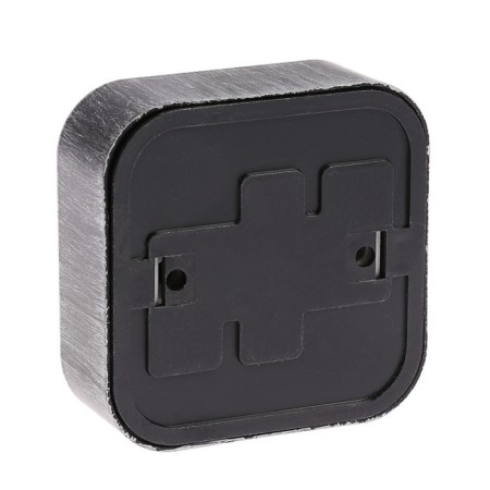 Rosette "Elect" Ra 16-131-hour, 16 A, 250 V, single, open, without salary, black under silver-1