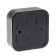 Rosette "Elect" Ra 16-131-hour, 16 A, 250 V, single, open, without salary, black under silver