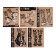 Notebook of 48 sheets in the TODAY VIBES cage, craft cardboard cover, block 65 g/m2, mix