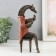 Polystone souvenir "GiRAF with guitar" for metal 23.6x9.7x13.5 cm