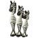 Souvenir tree "Family Zebr" (set 3 pieces: height 40.35.30 cm)