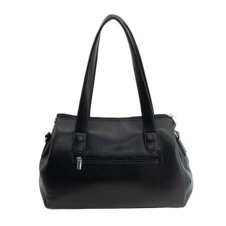 Female bag, artificial leather, black 35x8x24 cm-1