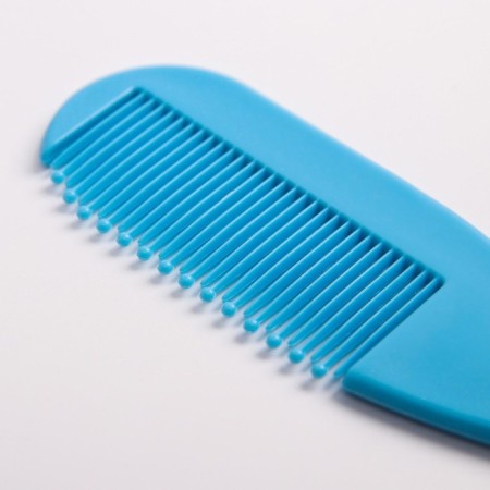 Hair care kit: comb and brush, “bear”, blue color-7