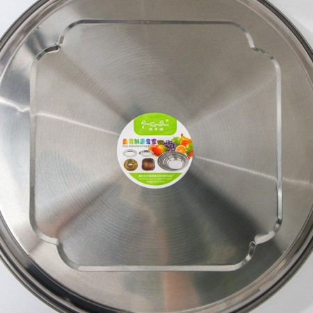 Stainless steel tray “butterfly”, 40.5 × 3 cm, silver color-4