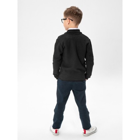 Jacket for a boy School, height 128-134 cm, black color-6