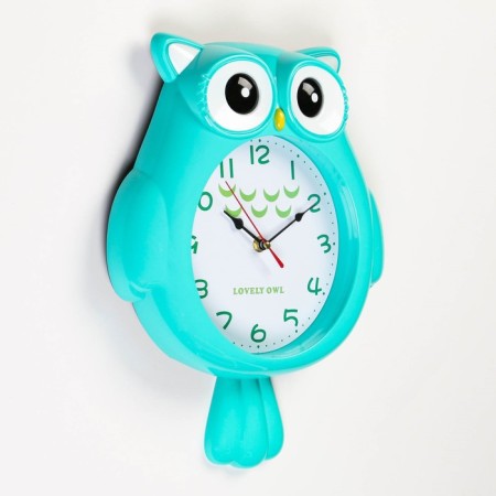 Children's wall clock "Owl", discrete move, 37 x 29 cm-1