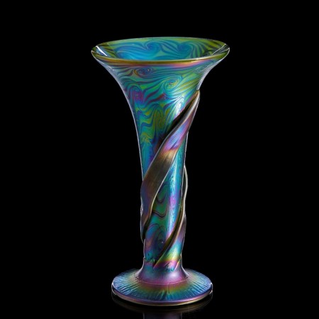 Interior vase "Open Iris Glass", 35 cm-1