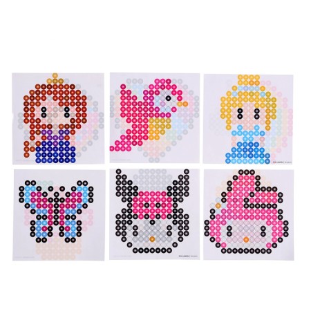 Aquamosaic "Make a keychain", for a girl, 2 basics, 24 stencils, 2400 balls-20