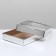 Box the team, cover, with a window, silver, 37 x 32 x 7 cm