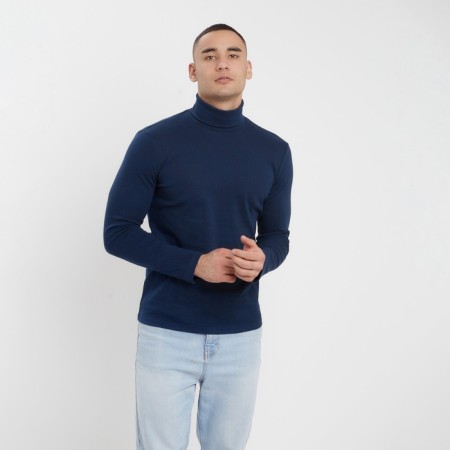 Male Turtleneck Minaku: Basic Line Man Color Indigo, size 54