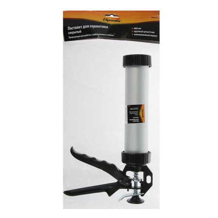 SPARTA sealant gun, 400 ml, closed, aluminum case, round rod 8 mm-2