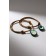 Bracelets "Demetrons" Avocado with a heart, brown color, 7 cm