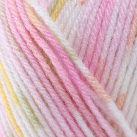 Yarn "Sweet Baby" 100% acrylic 300m/100g (901 pink-white-salut)-2