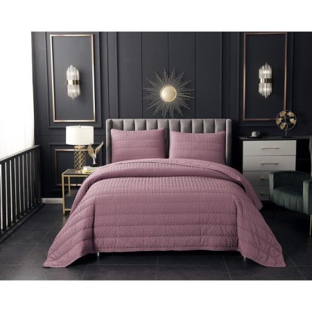 A set with a bedspread "Irma", size 160x220 cm, 50x70 cm, color ash rose